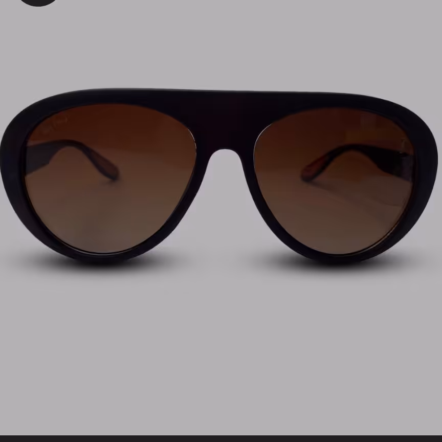 عینک آفتابی مردانه مدل بیضی قهوه ای a135