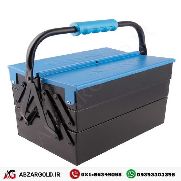 جعبه ابزار فلزی 3 طبقه با طول 50 سانتی متر اکتیو مدل AC-6503