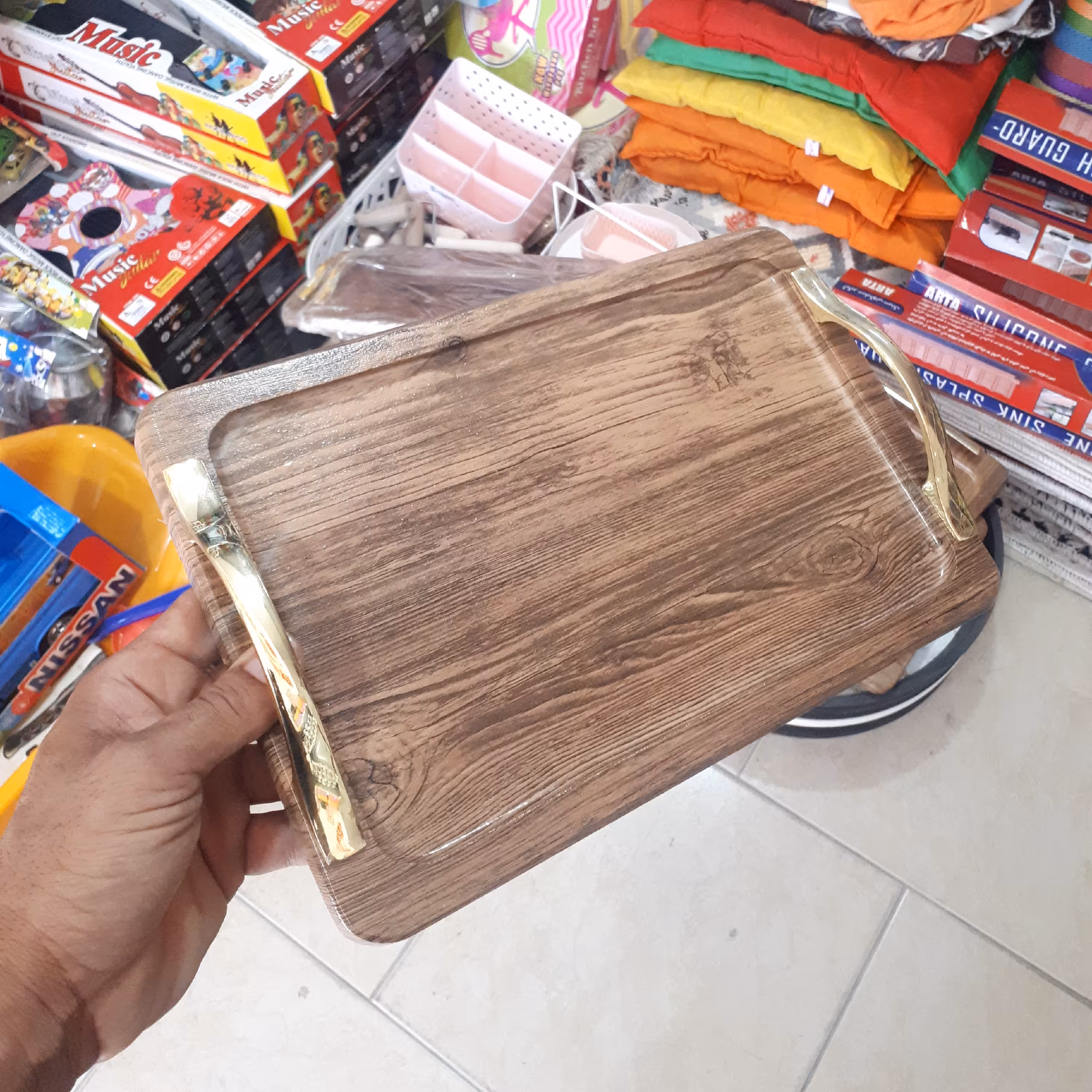 سینی وکیوم دسته دار چوبی 
موجود در 2مدل گرد مستطیل 