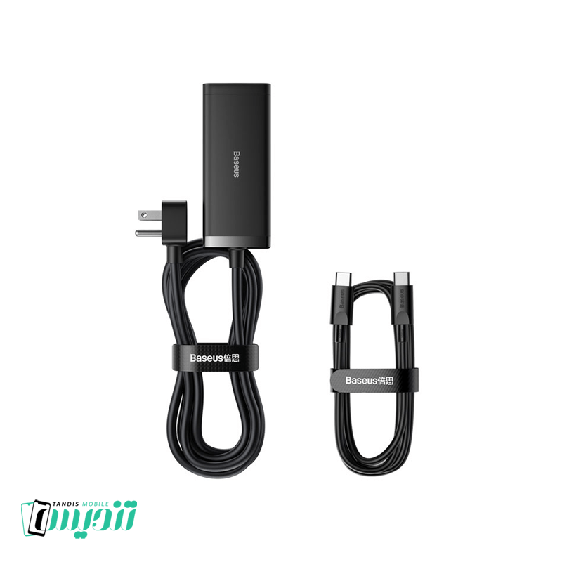 شارژر دیواری بیسوس مدل CCGP110001 GaN5 Pro 67W به همراه کابل USB-C طول 1 متر - زنگوله