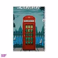 دفتر مشق 100 برگ بامبیلیپ طرح شب مهتابی لندن کد 0469296