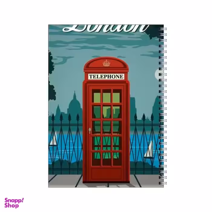 دفتر مشق 100 برگ بامبیلیپ طرح شب مهتابی لندن کد 0469296