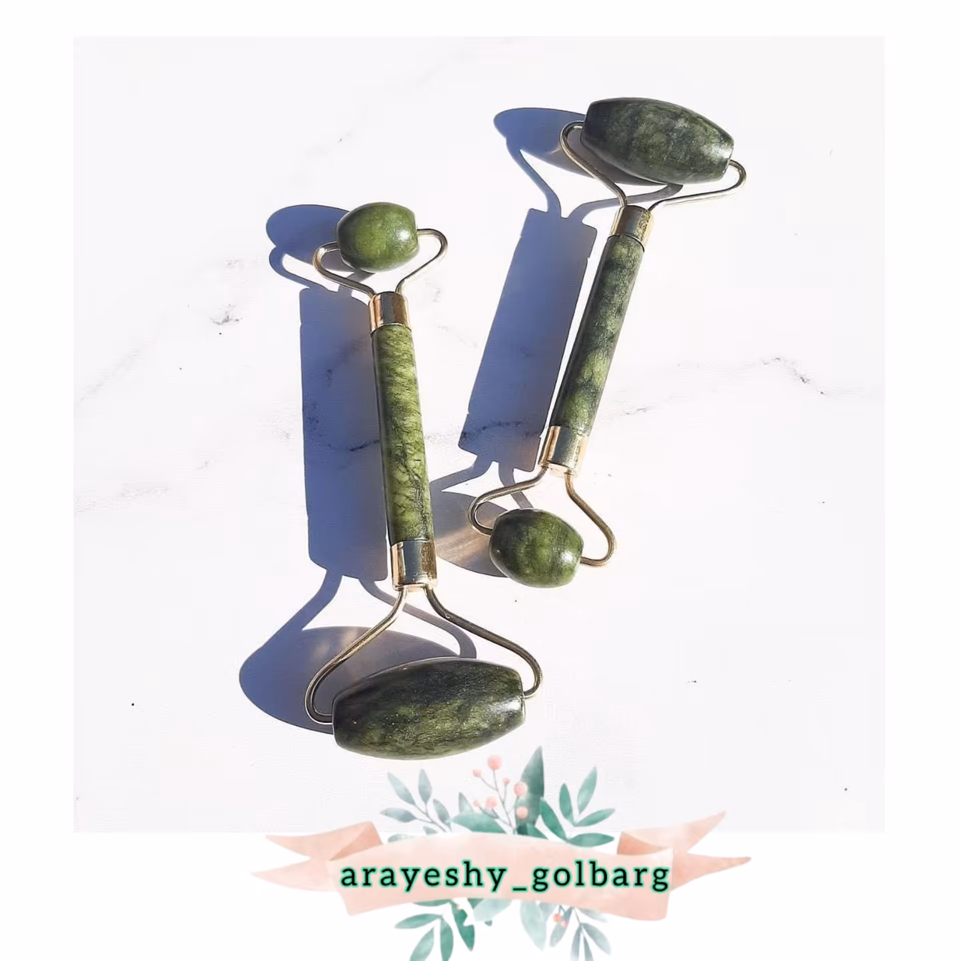 ماساژور صورت جیدرولر سنگ یشمی