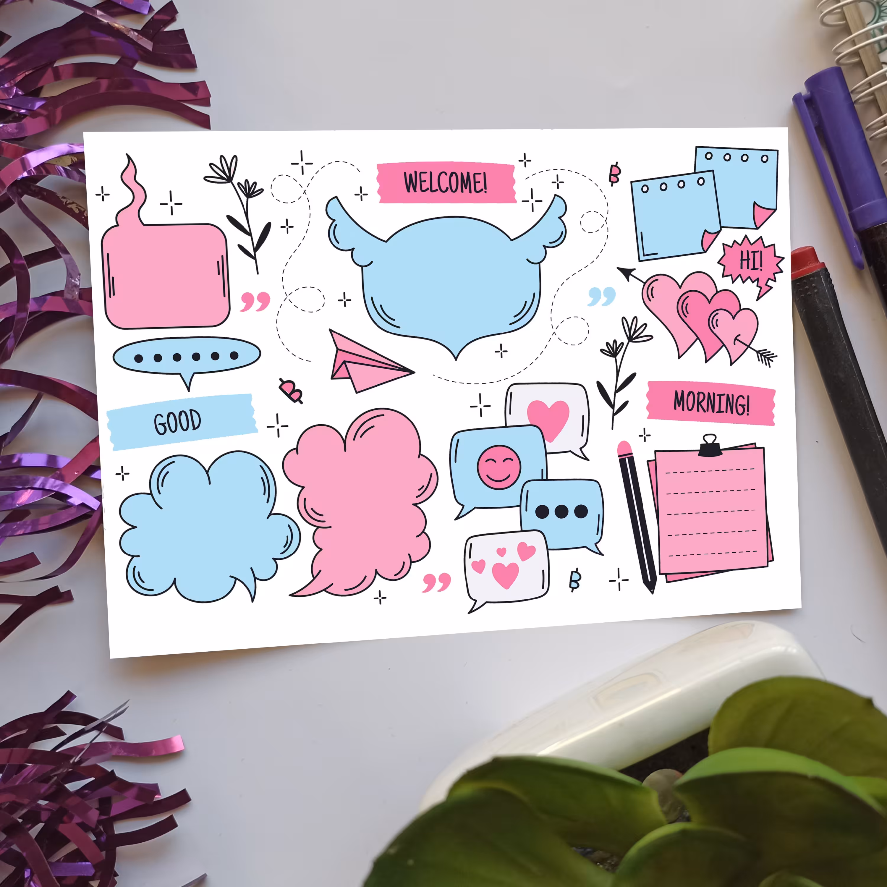 اسکرپبوک طرح دفترچه های رنگی