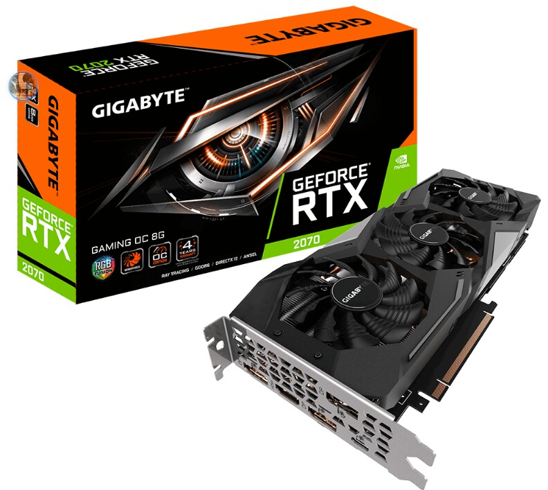 کارت گرافیک گیگابایت مدل GeForce RTX 2070 GAMING OC  با حافظه 8 گیگابایت