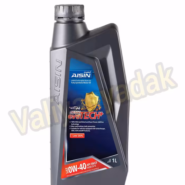 روغن موتور آیسین مدل Aisin 0 W-40 API SN-CF یک لیتری(توربوشارژ و سوپرشارژ)