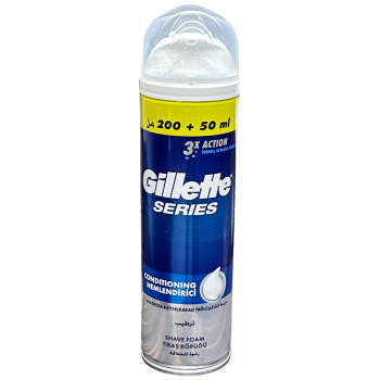 فوم اصلاح ژیلت مدل 3X Nemlendirici حجم 250 میل
