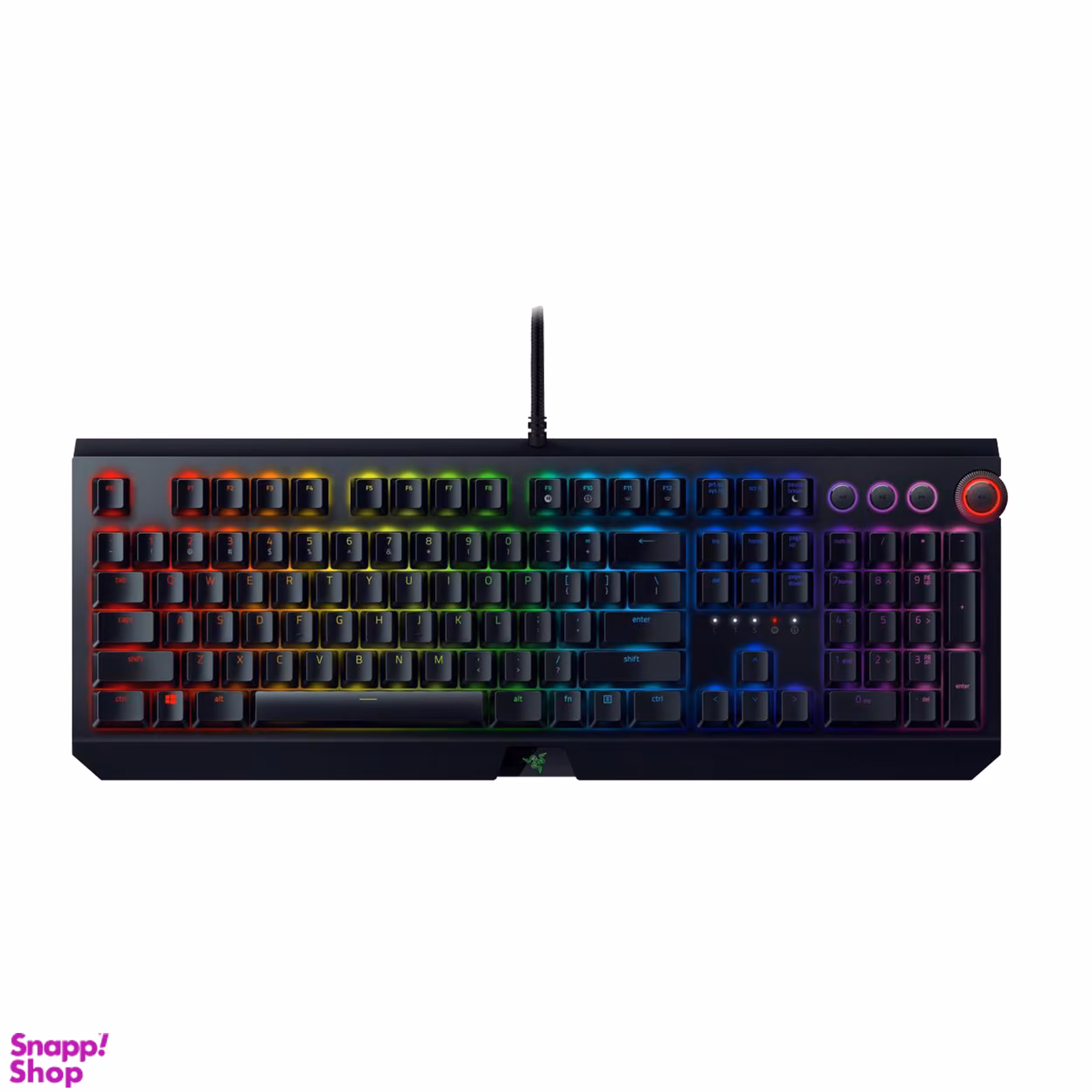 کیبورد بازی ریزر (Razer) مدل BlackWidow Green Switch