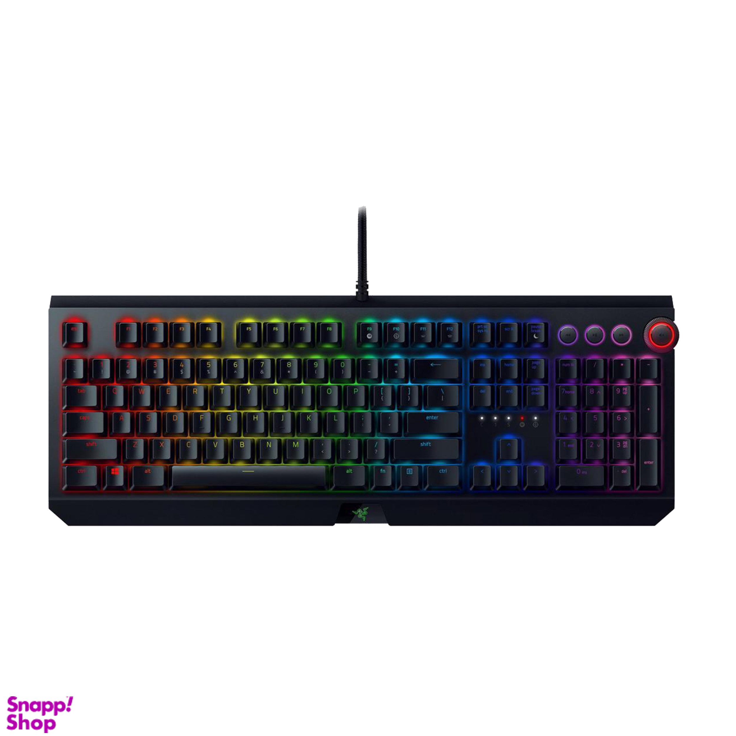 کیبورد بازی ریزر (Razer) مدل BlackWidow Green Switch