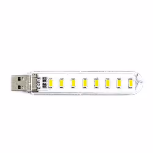 چراغ LED هشت تایی USB دارای قاب محافظ   (ارسال رایگان)