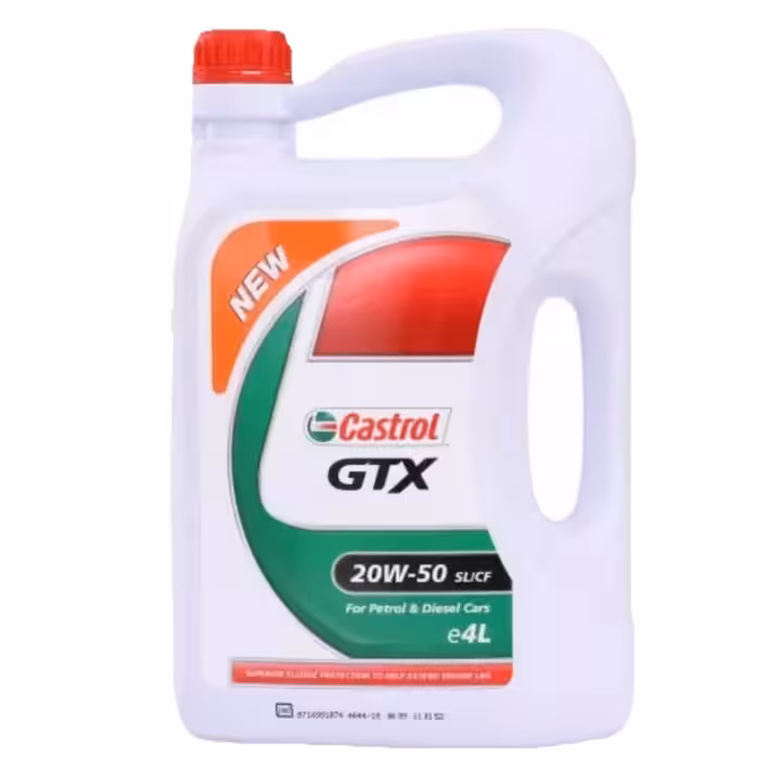 پک روغن موتور کاسترول جی تی ای 20w50ویژه پژو پارس پژو 405سمند