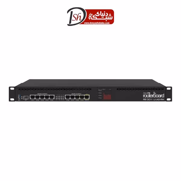 روتر میکروتیک مدل RB3011-UiAS-RM - دنیای شبکه برتر
