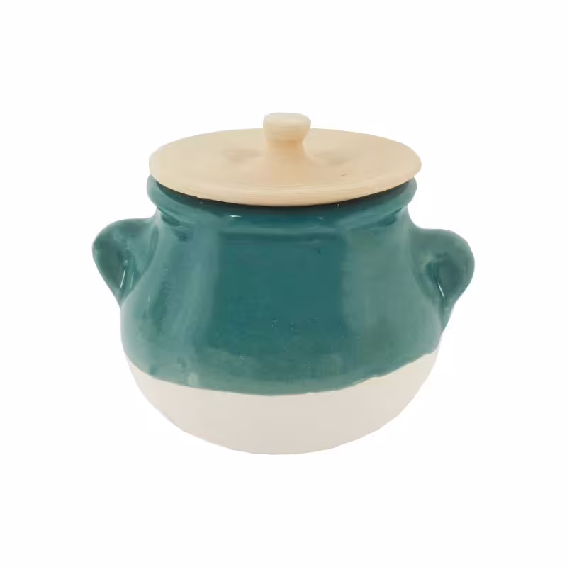 ظرف دیزی سرامیکی مدل فانتزی فیروزه ای