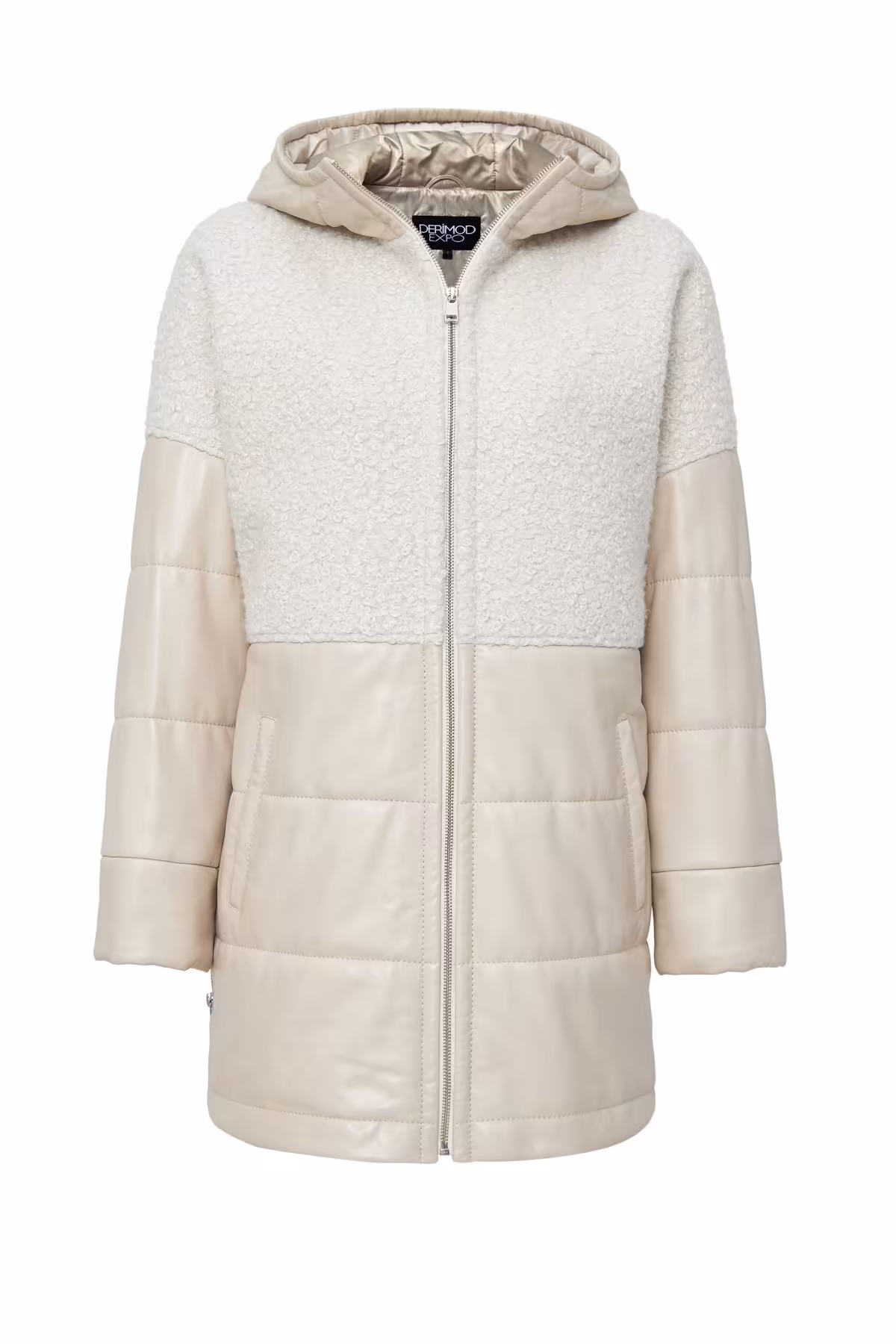 کاپشن نود زنانه آتلانتا بژ آتلانت اورجینال Derimod