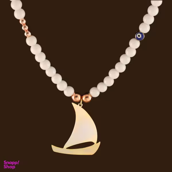 گردنبند طلا 18 عیار زنانه سانا گالری مدل قایق کد D10568