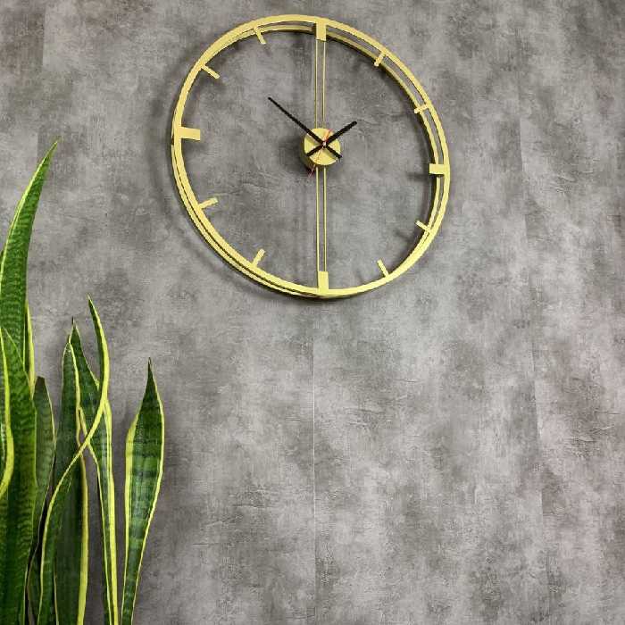 ساعت مدرن دیواری H213 فلزی با رنگ کوره ای استاتیک با سفارش سازی اندازه و رنگ