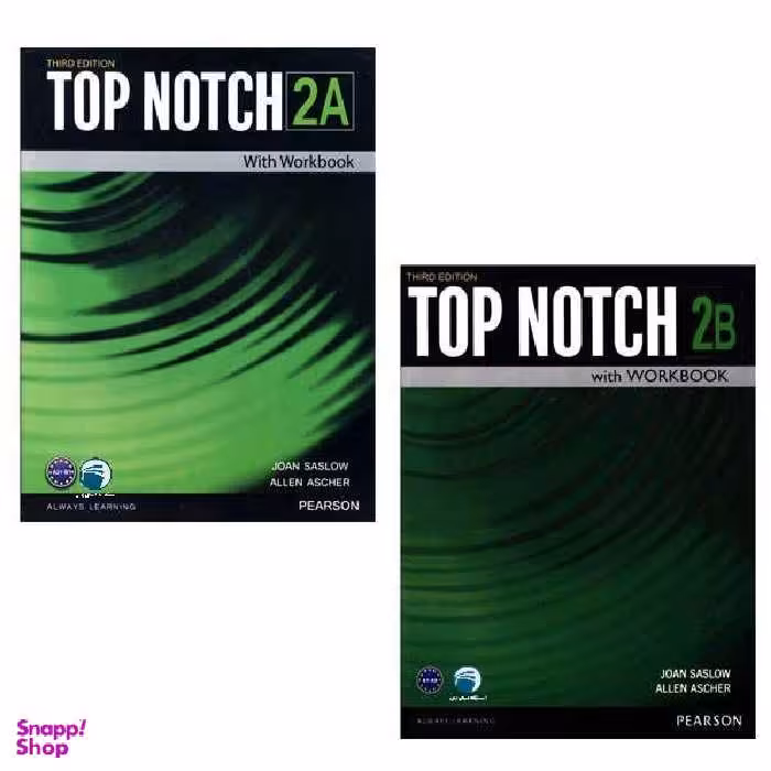کتاب Top Notch 2 اثر Joan Saslow And Allen Ascher انتشارات دنیای زبان دو جلدی
