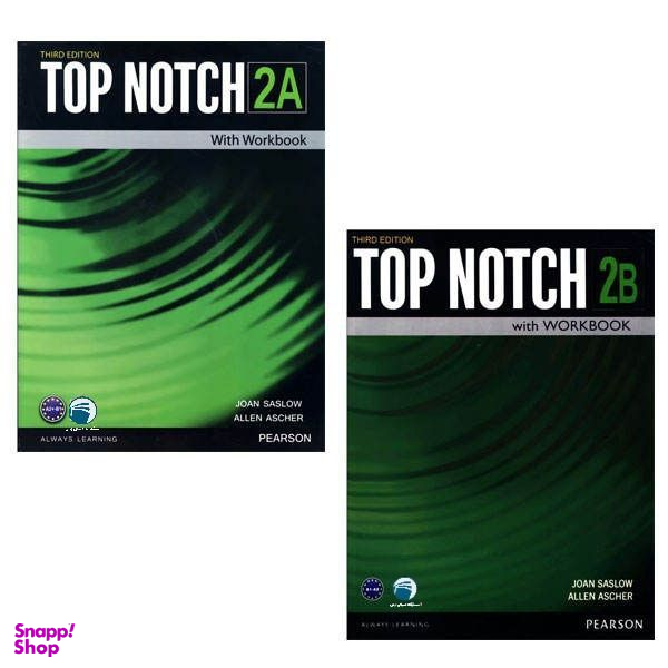 کتاب Top Notch 2 اثر Joan Saslow And Allen Ascher انتشارات دنیای زبان دو جلدی