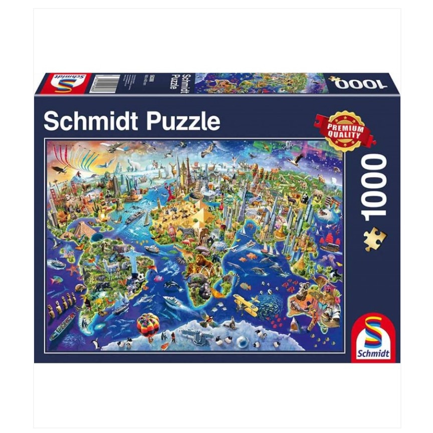 پازل 1000 تکه (DISCOVER THE WORLD)