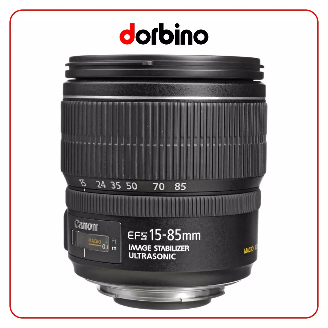 لنز کانن Canon EF-S 15-85mm f/3.5-5.6 IS USM - فروشگاه دوربین دوربینو