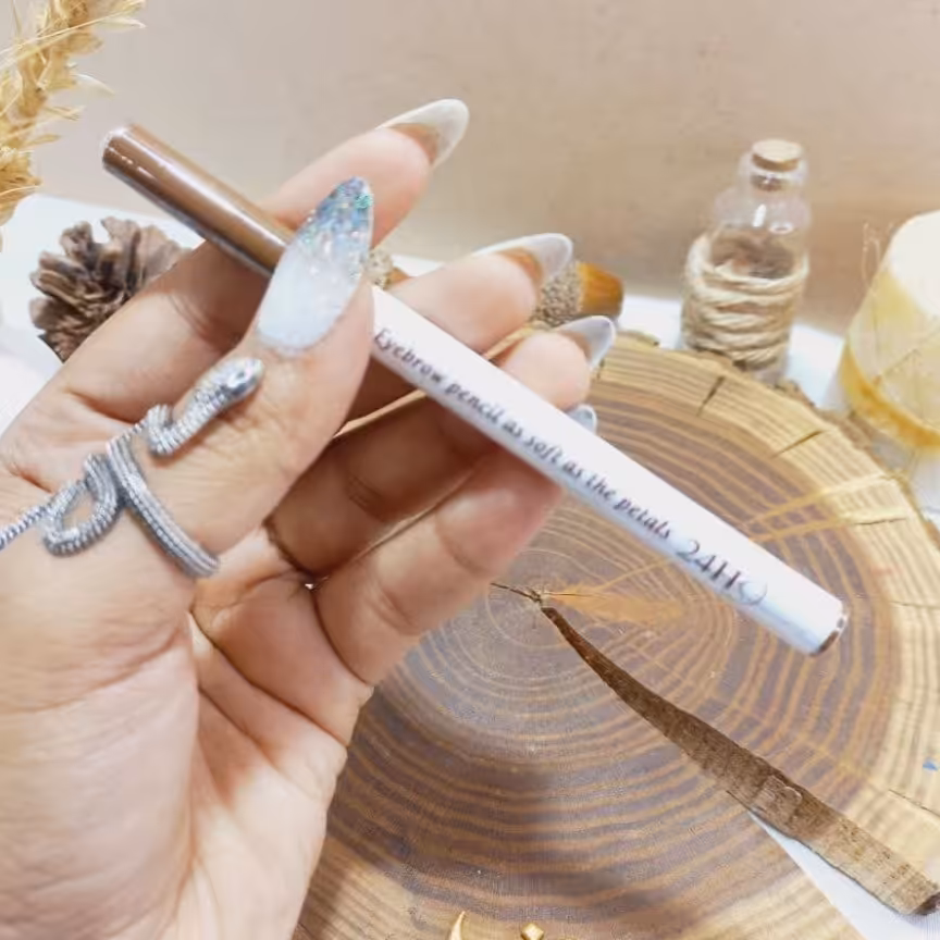 هاشور 4لبه ابروقهوه ای