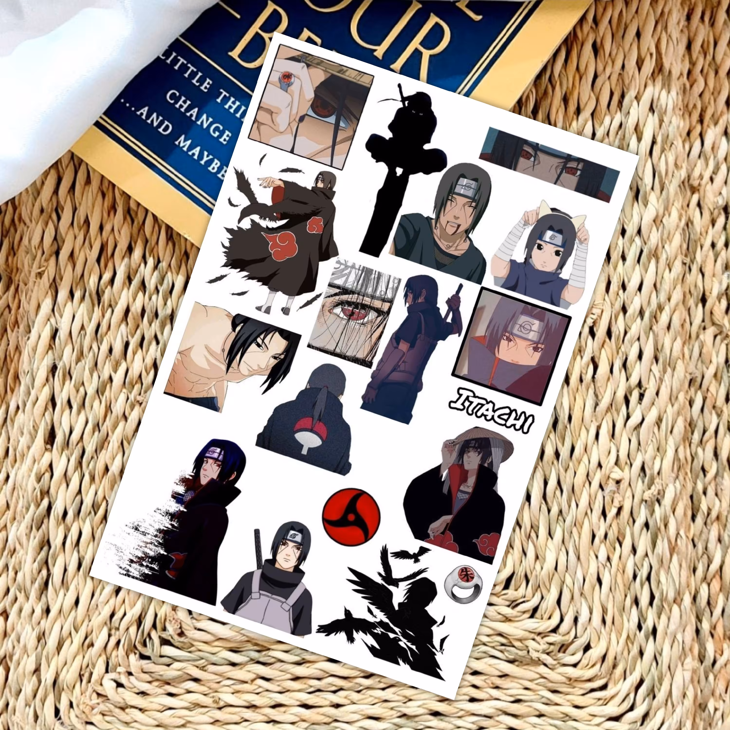 استیکر(برچسب)  انیمه ایتاچی ملزومات بولت ژورنال و پلنر