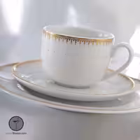 سرویس چای خوری چینی زرین 17 پارچه سری ایتالیا اف مدل سپیدار درجه عالی