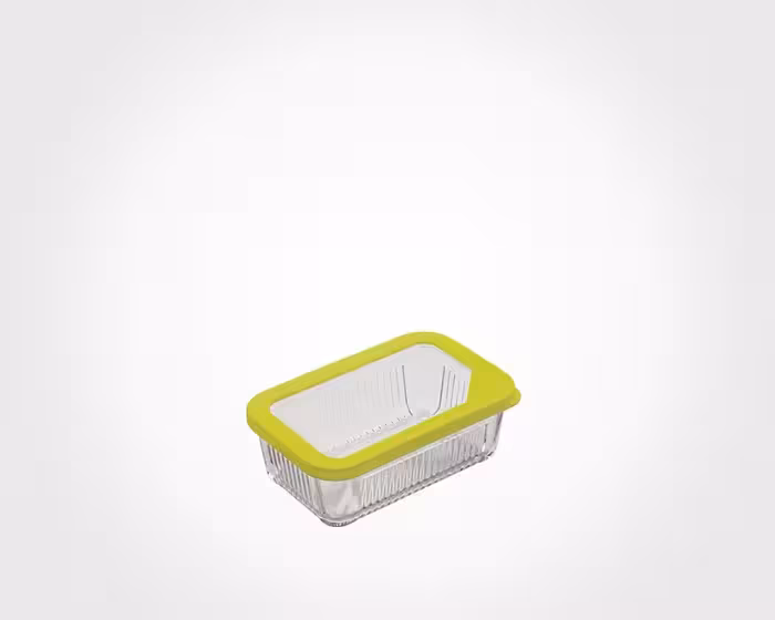 ظرف شیشه ای دربدار 1.1 لیتر لیمون کد  2098