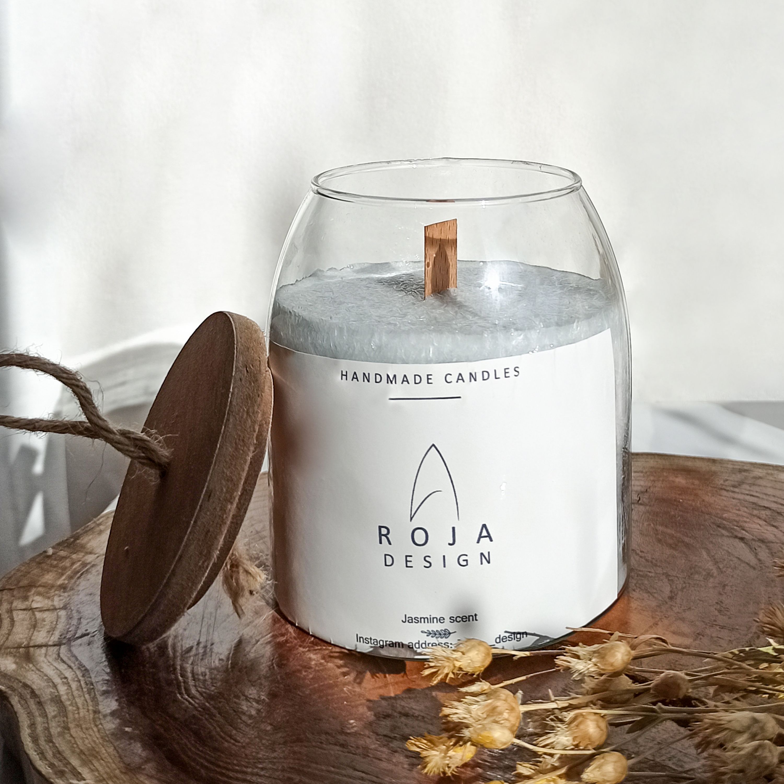 شمع شیشه نخل