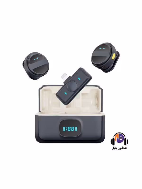 میکروفن بی سیم SX21 WIRELESS MICROPHONE با پورت آیفونی