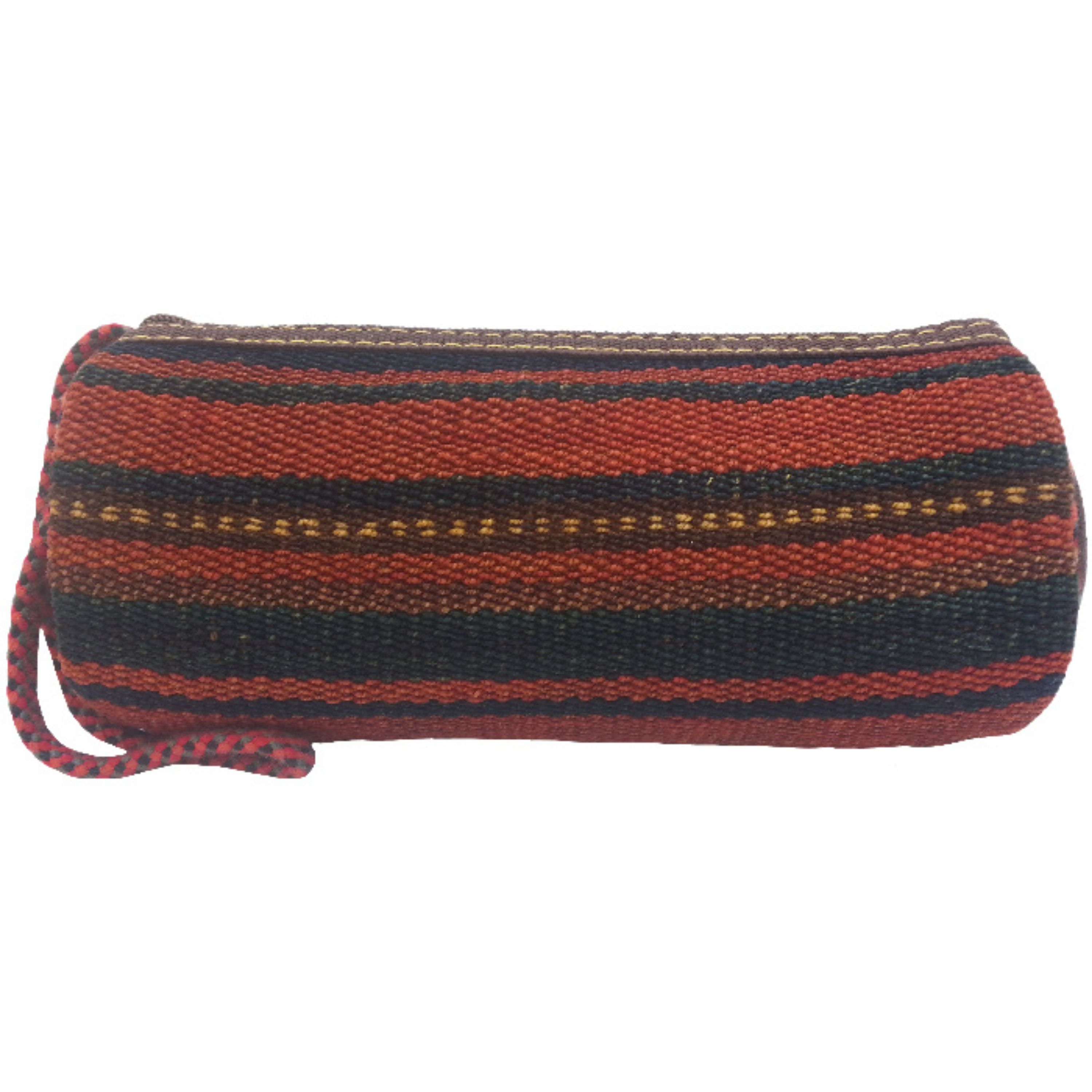 جامدادی گلیم دستباف  کد JAMEDGLI29  نفیس  زیپ قوی  رنگ قرمز آجری