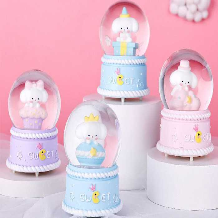 گوی چراغ دار طرح خرگوش (سایز متوسط)