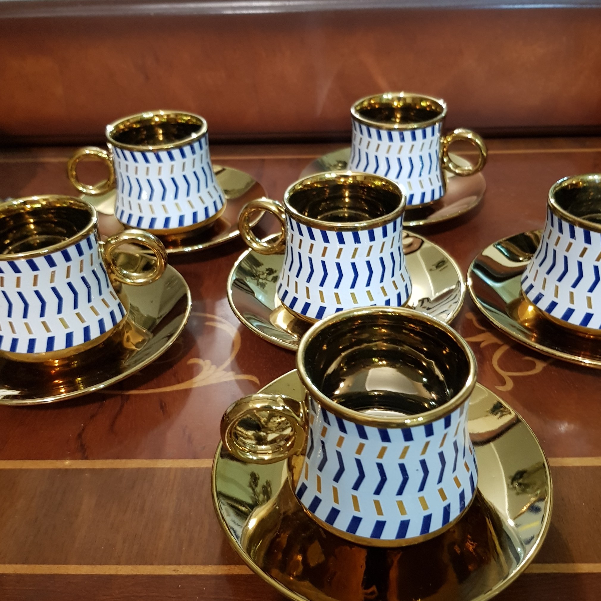 فنجان قهوه خوری طلاکوب