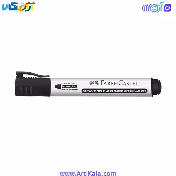 ماژیک وایت برد مشکی فابرکاستل کد W20
