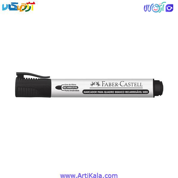 ماژیک وایت برد مشکی فابرکاستل کد W20