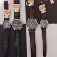 ساعت ست زنانه و مردانه والار بندچرم ضدآب