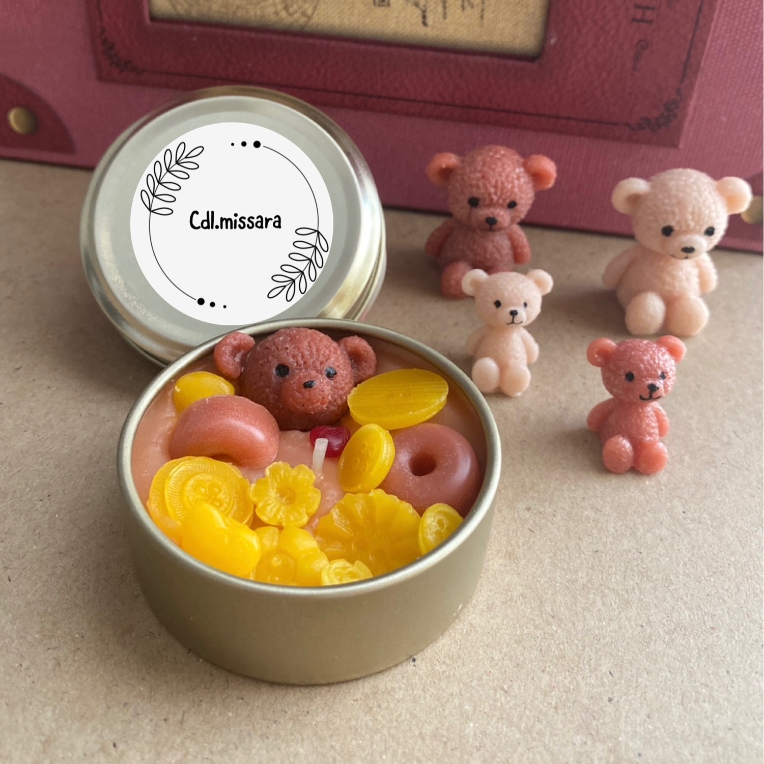 شمع قوطی فلزی 