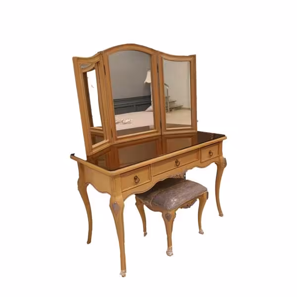 میز کلاسیک آرایشی سه کشو بالسا مدل روکو