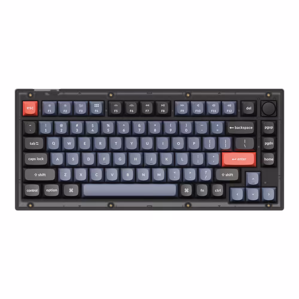 کیبورد کیکورن مدل V1 Knob Version RGB Backlight Brown Switch V1C3