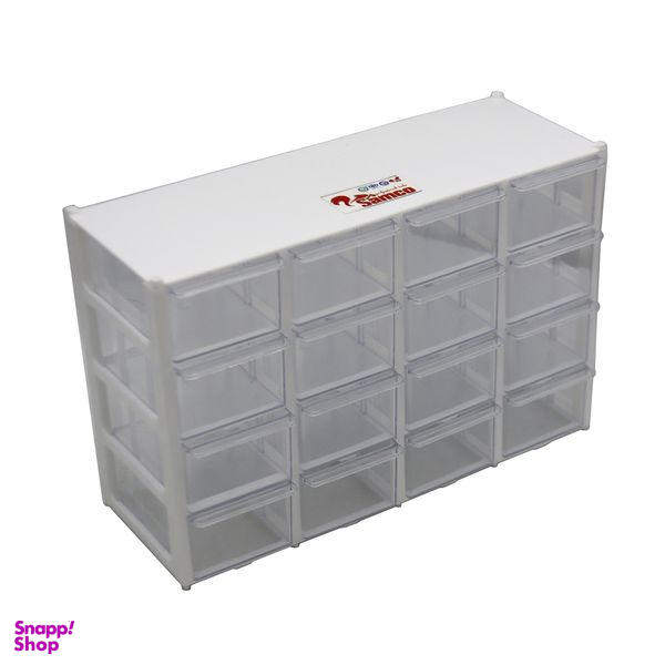 جعبه نظم دهنده ابزار سامکو مدل 16 کشو طرح کریستالی کد YP-M16-30x20x12CM