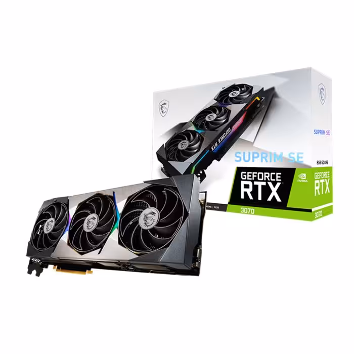 کارت گرافیک ام اس آی GeForce RTX 3070 SUPRIM SE 8G