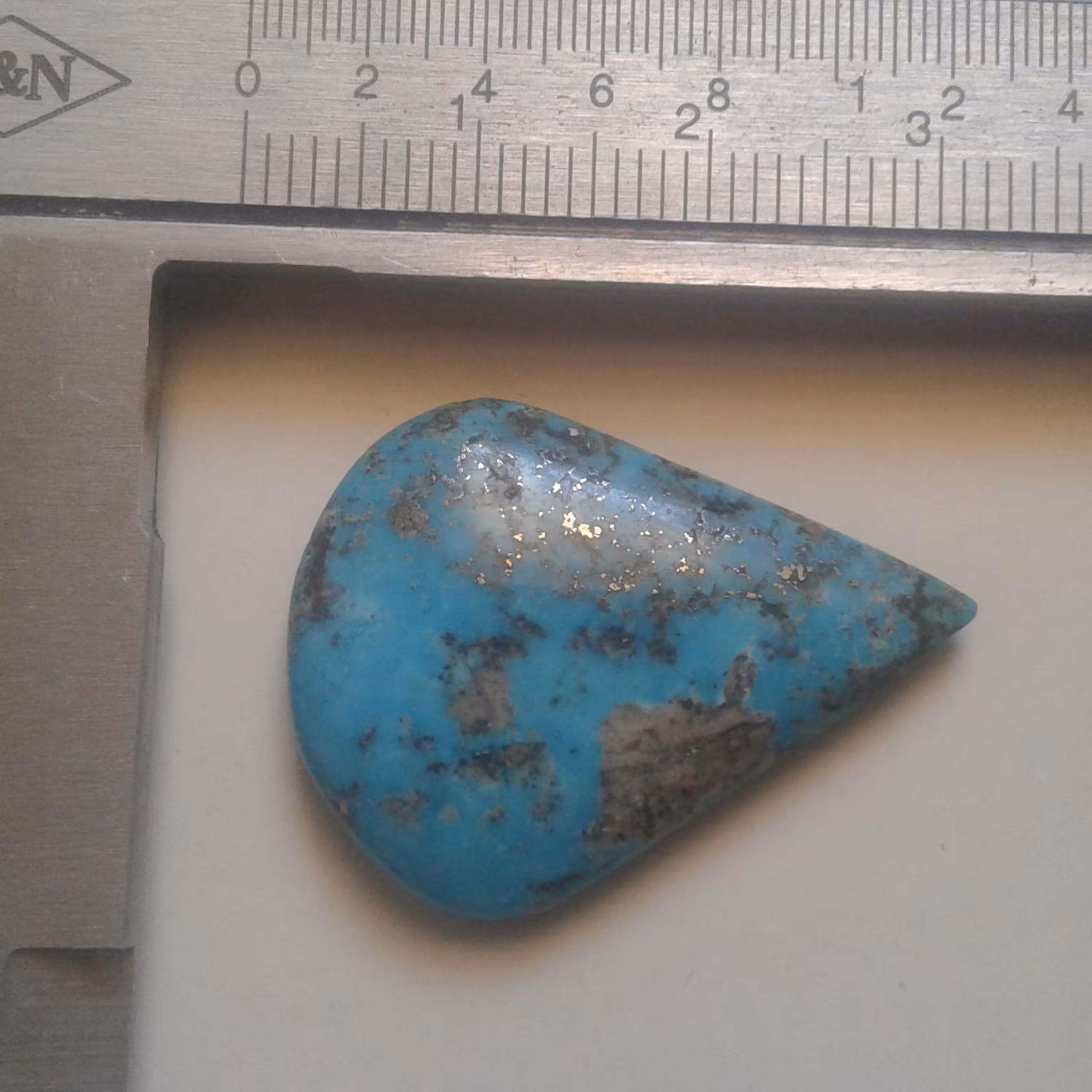 فیروزه طبیعی کرمان تراش اشکی کد GM-T0015