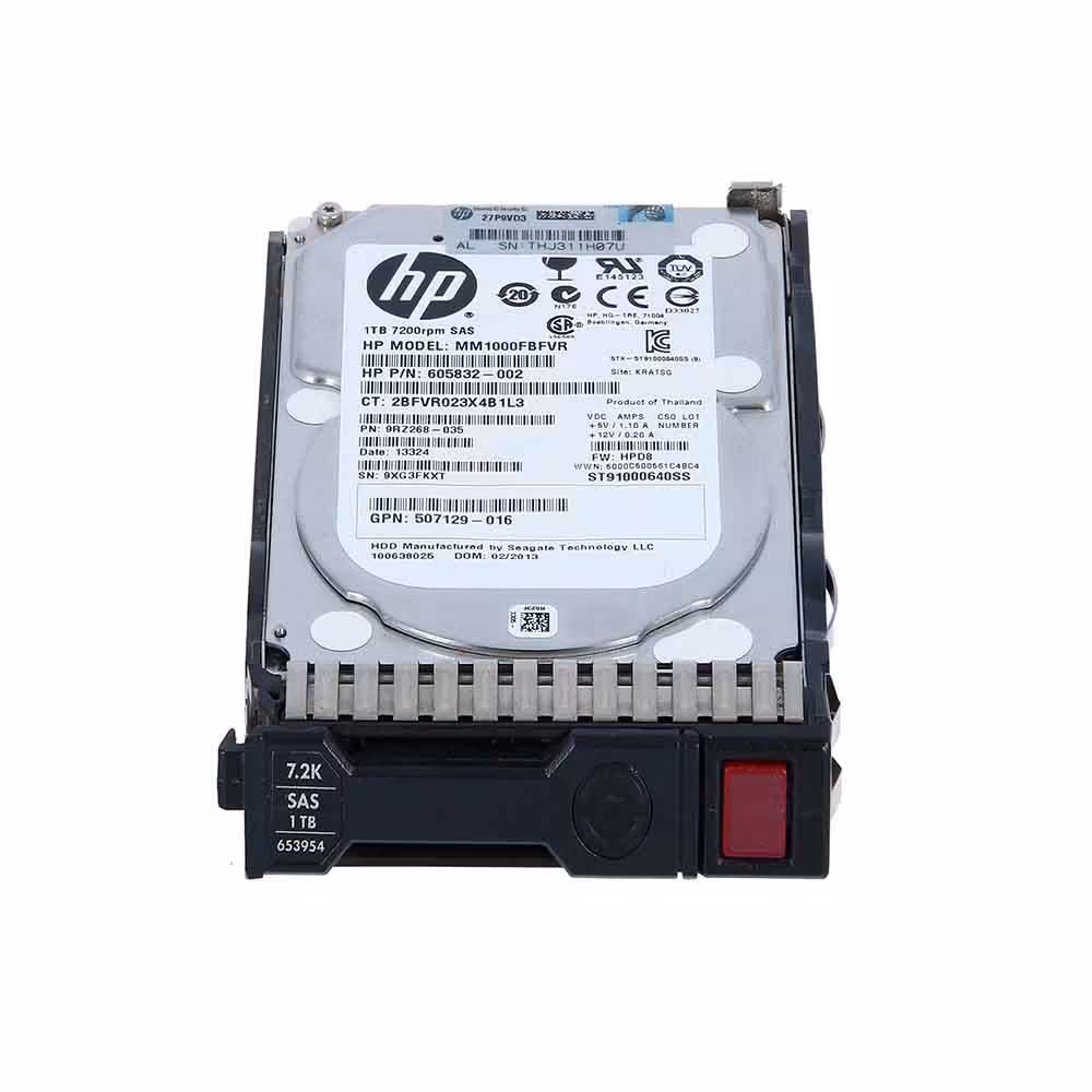 هارد سرور اچ پی مدل 6G SAS 7.2K SFF ظرفیت 1 ترابایت