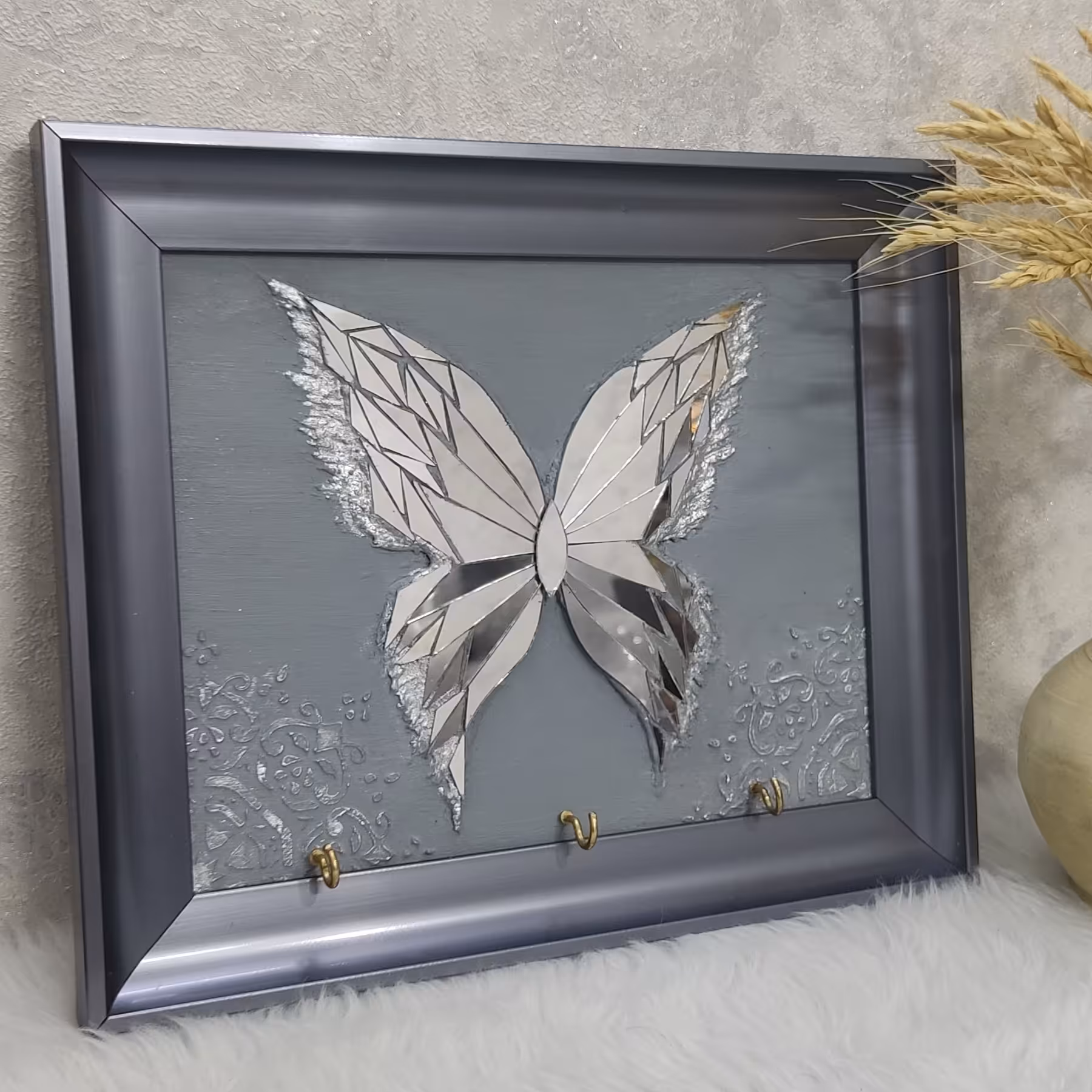 جاکلیدی آینه کاری سایز 30 در 25 سفارش در رنگ و اندازه دلخواه با ارسال رایگان 