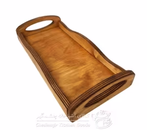 سینی استیل مستطیل گلدار کد 1226