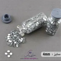 نگین DMC حرارتی هشت ضلعی نقره ای 4 میل