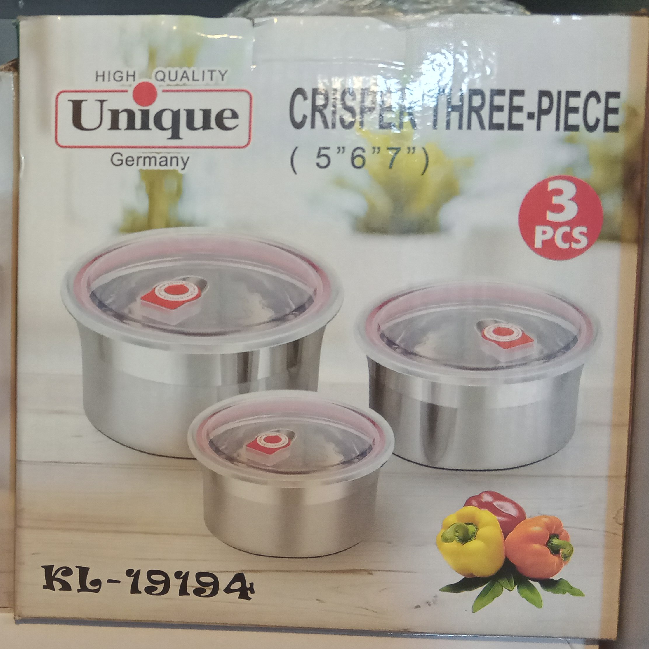 ظرف غذا 3 عددی استیل با درپوش ژله ای سوپاپ دار و نوار(واشر)سیلیکونی نسوز