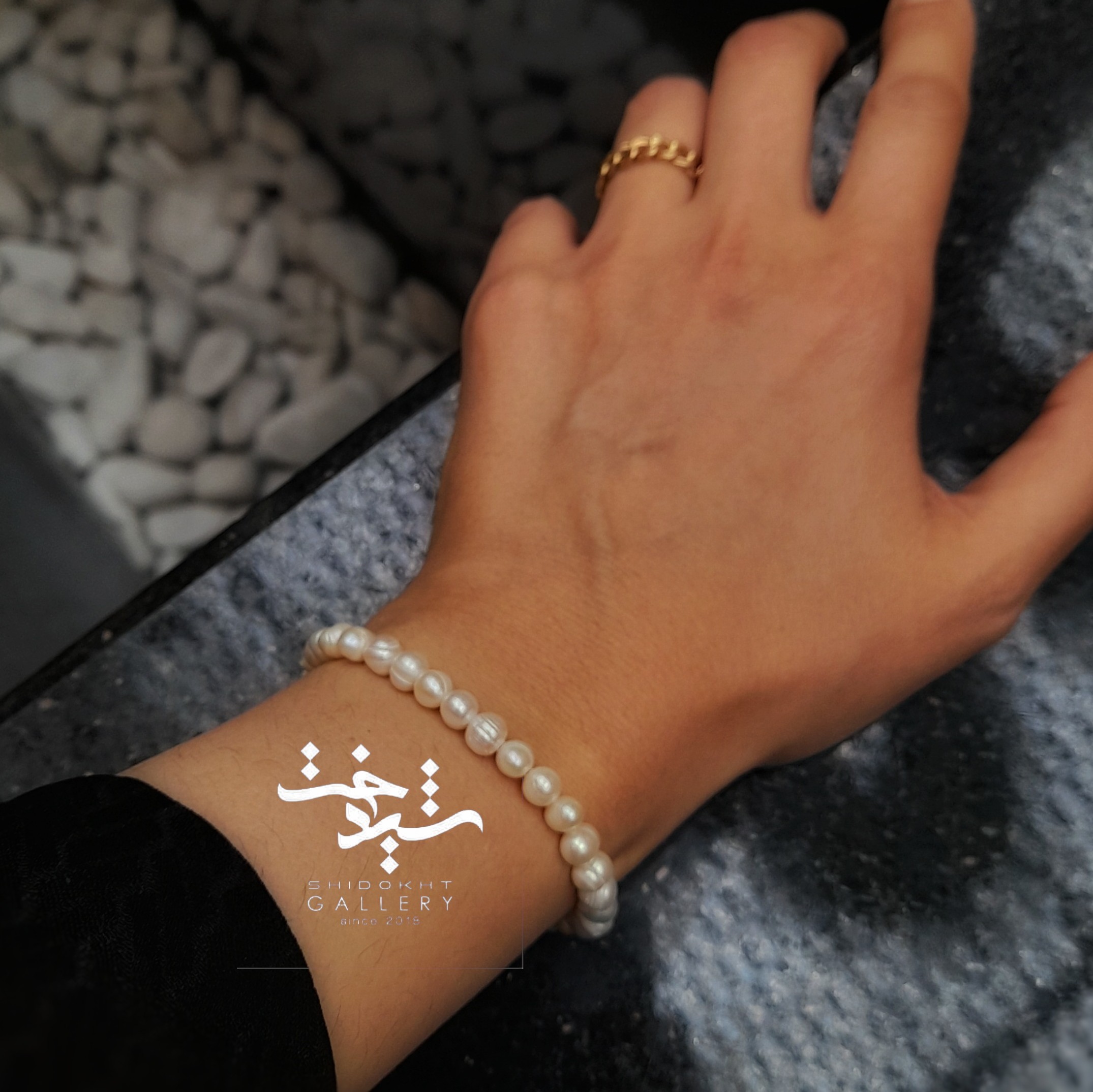دستبند مروارید پرورشی اصل دستبند مروارید طبیعی شیدخت
