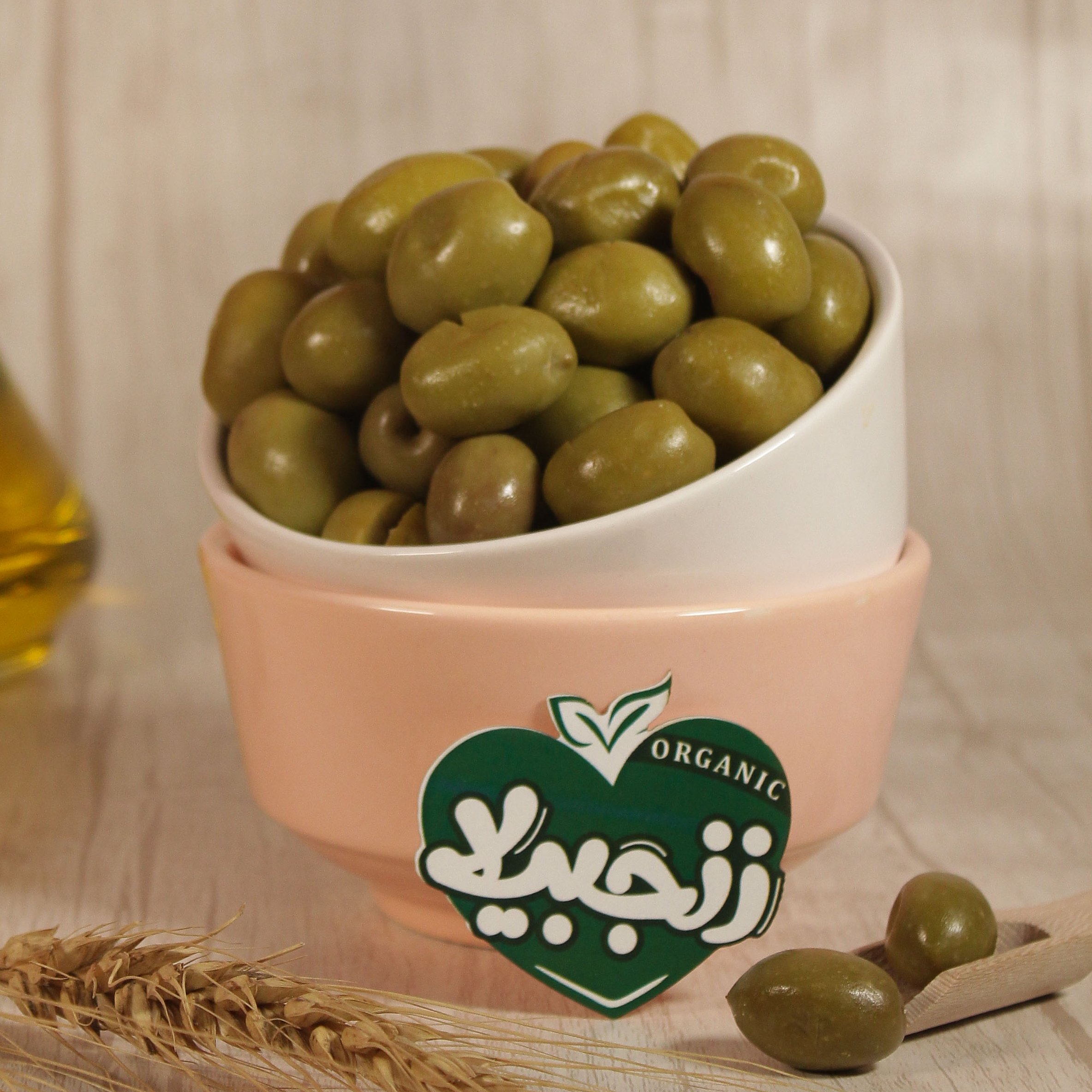 زیتون درشت بدون سوده باطعم لیمو وسرکه