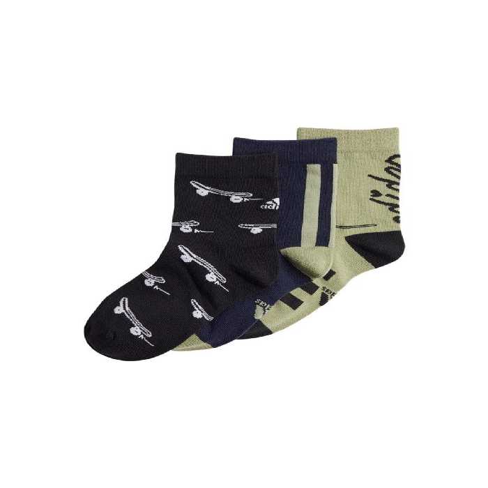 جوراب مشکی مردانه و زنانه Y BL 3PP سیاه سفید adidas